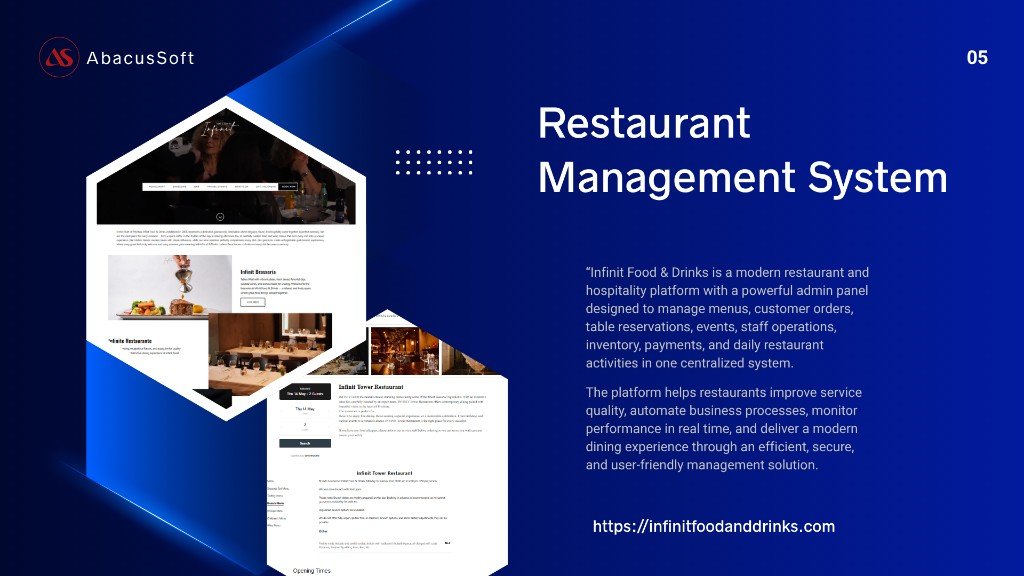 Restaurant Management System — Infinit Food & Drinks